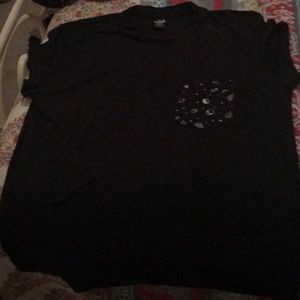 Zumiez alien yin yang space tee shirt size medium